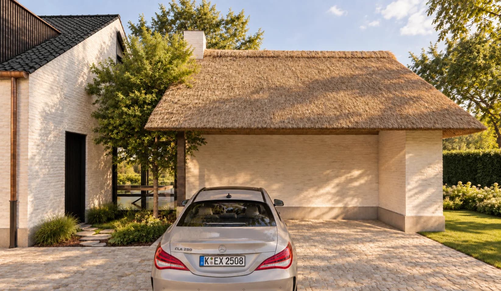 High-end herbouwproject in Herselt, variant met rieten dak, beeld 1